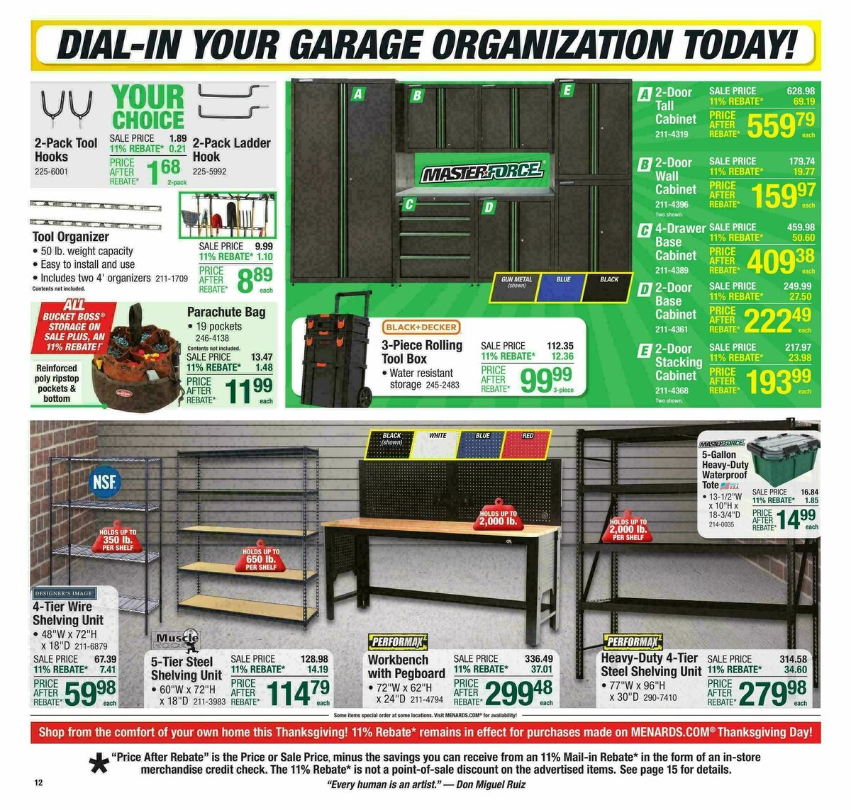 Menards Weekly Ad from November 12