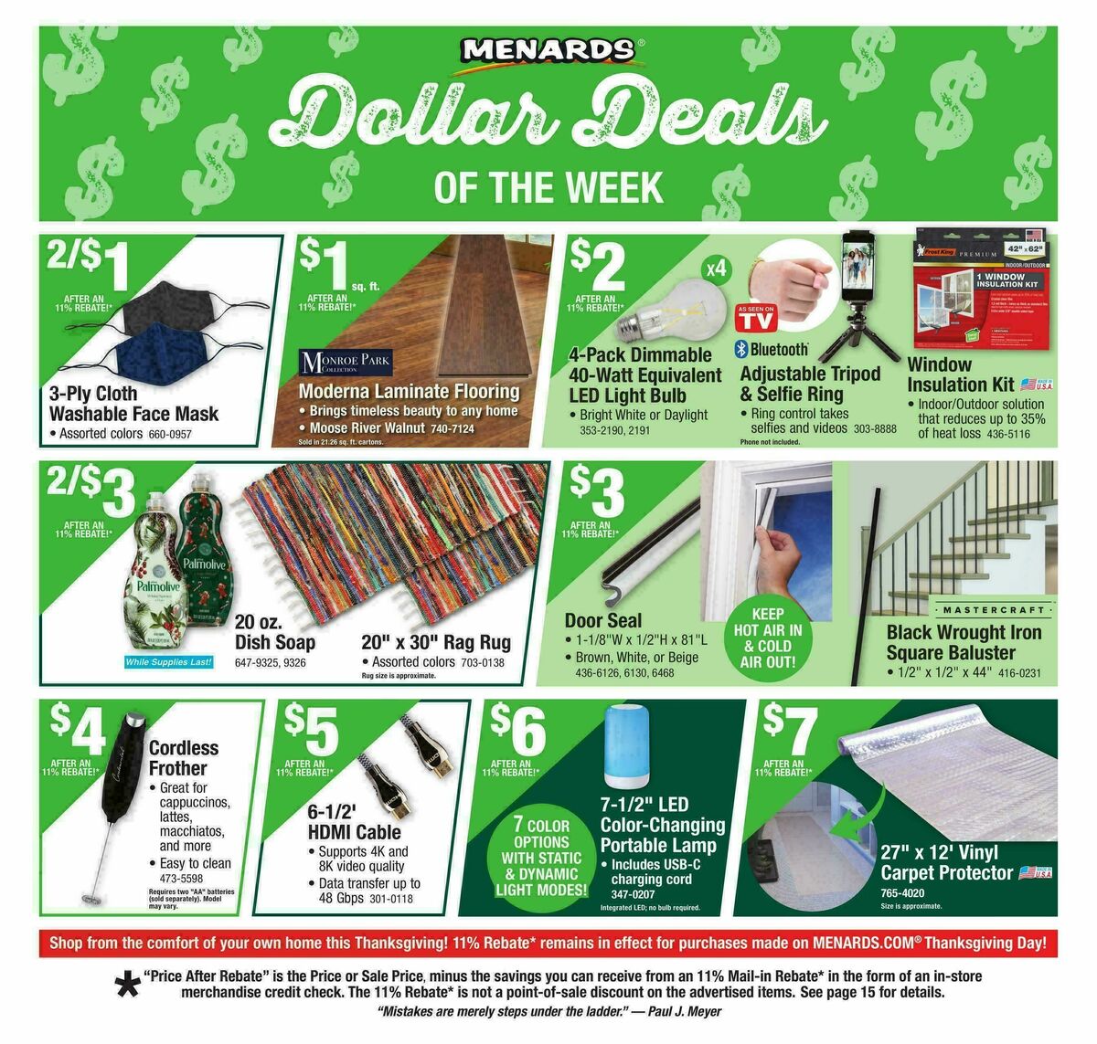 Menards Weekly Ad from November 12