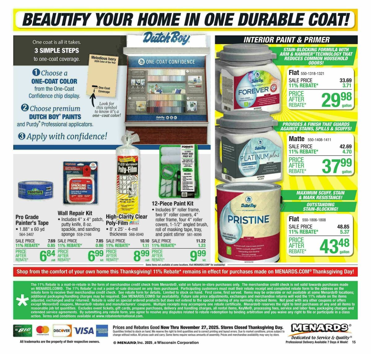 Menards Weekly Ad from November 12