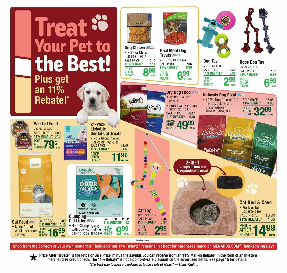 Menards Weekly Ad from November 12