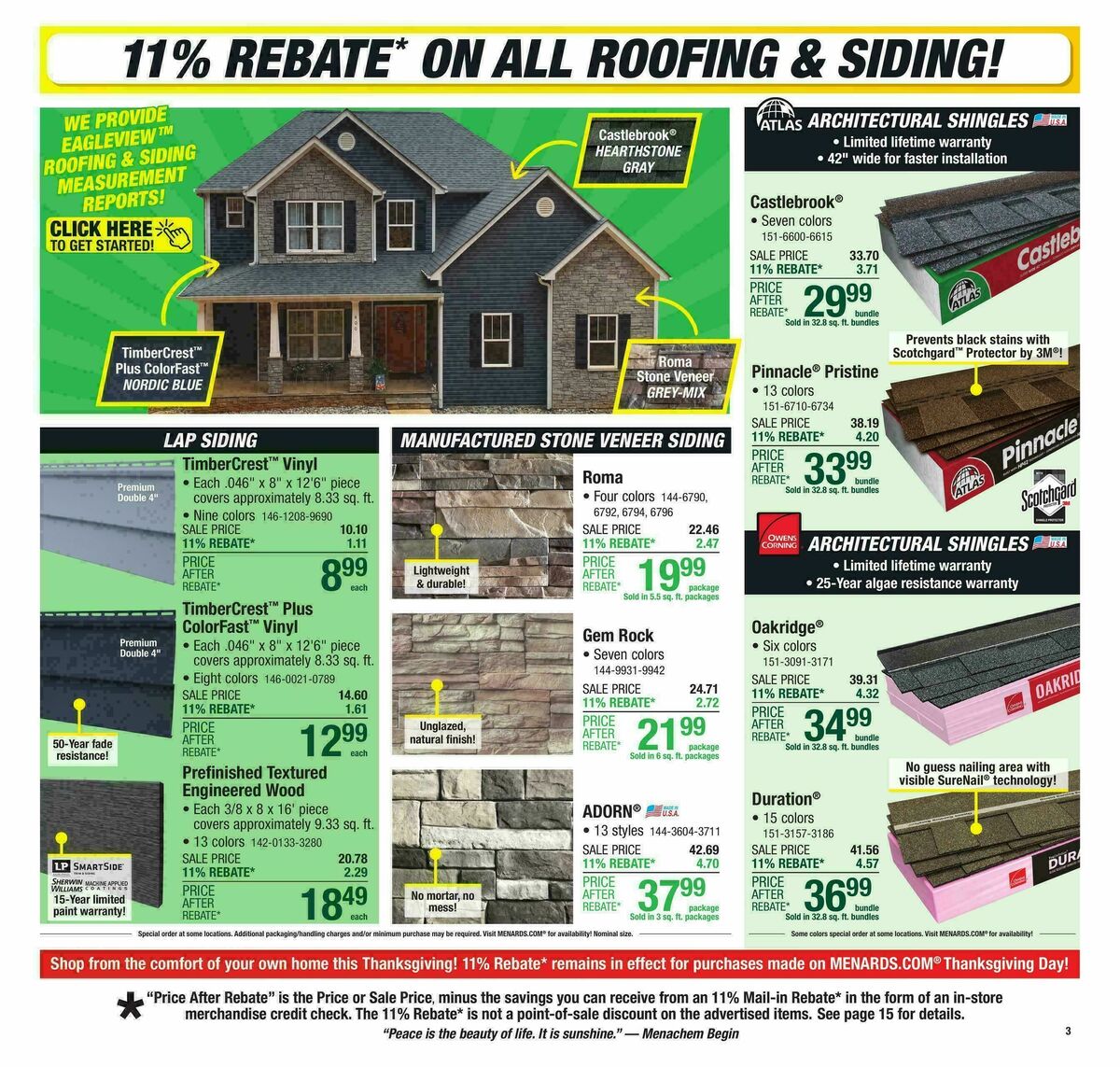 Menards Weekly Ad from November 12