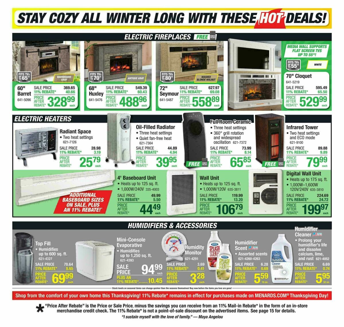 Menards Weekly Ad from November 12