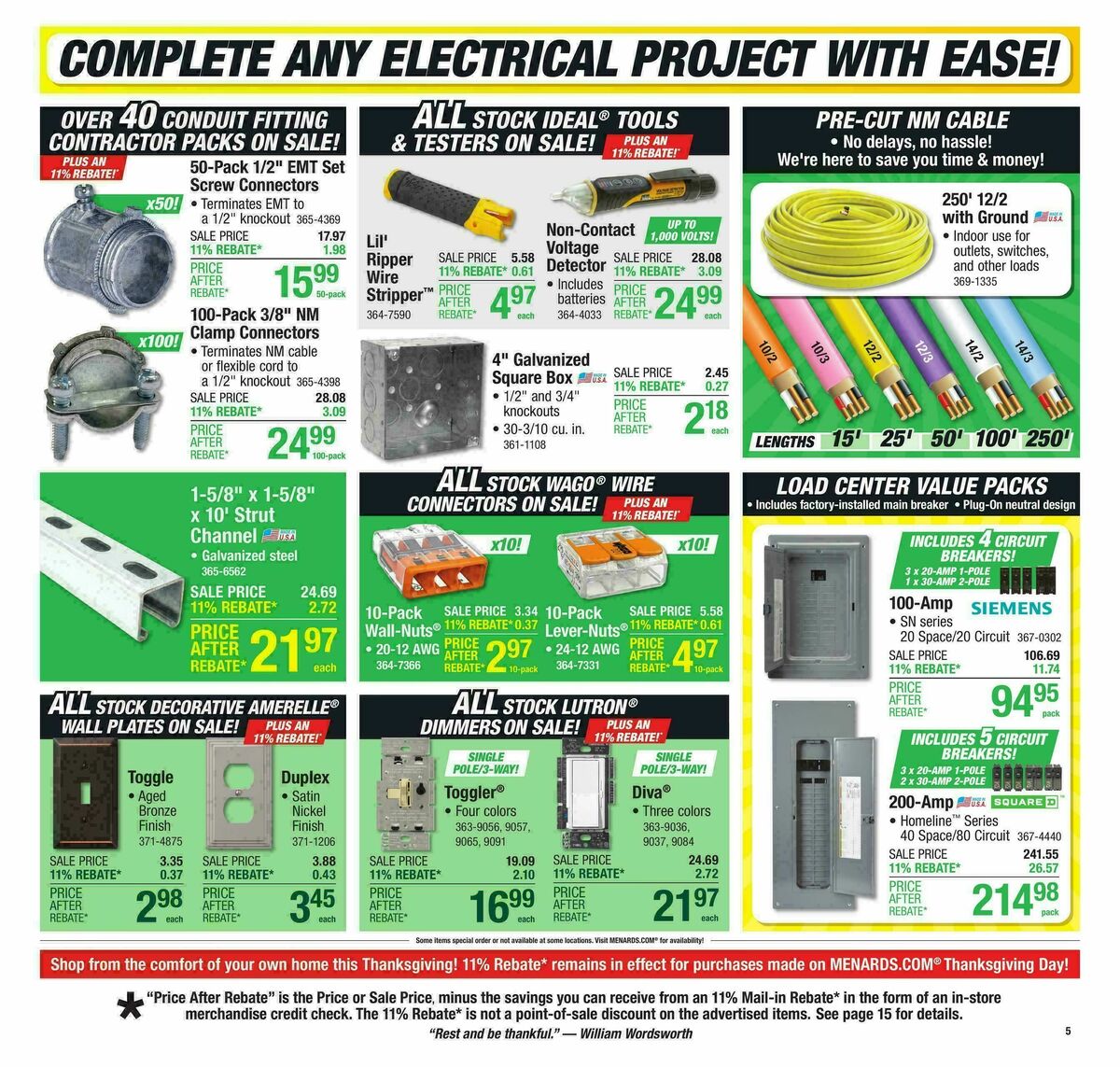Menards Weekly Ad from November 12