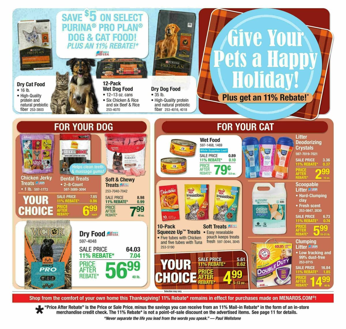 Menards Weekly Ad from November 19