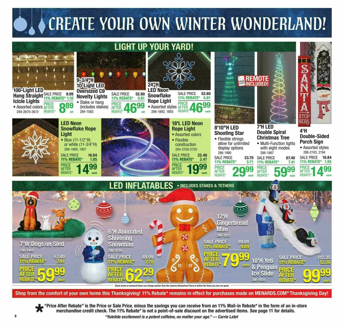 Menards Weekly Ad from November 19