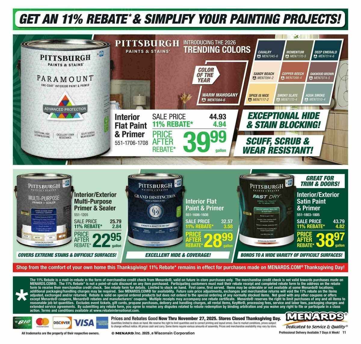 Menards Weekly Ad from November 19