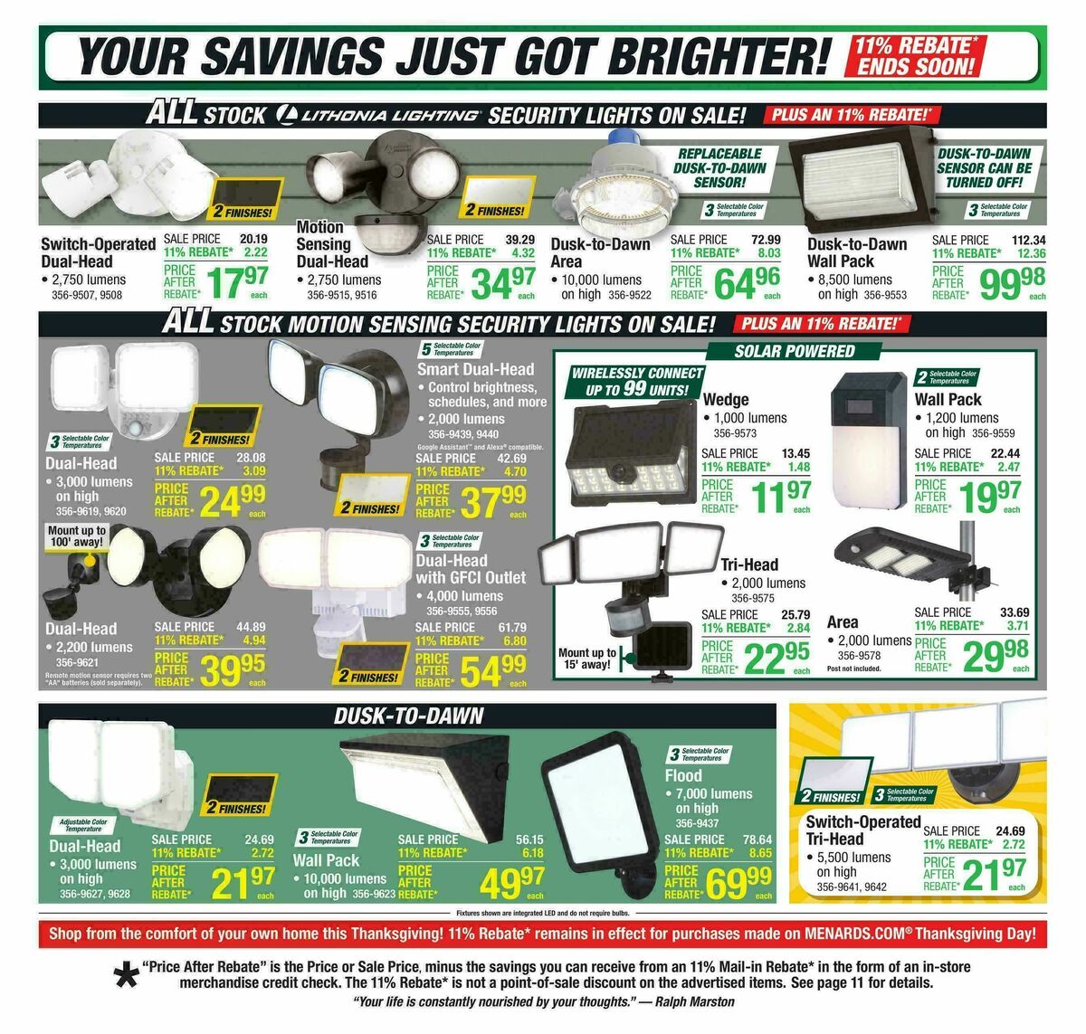 Menards Weekly Ad from November 19