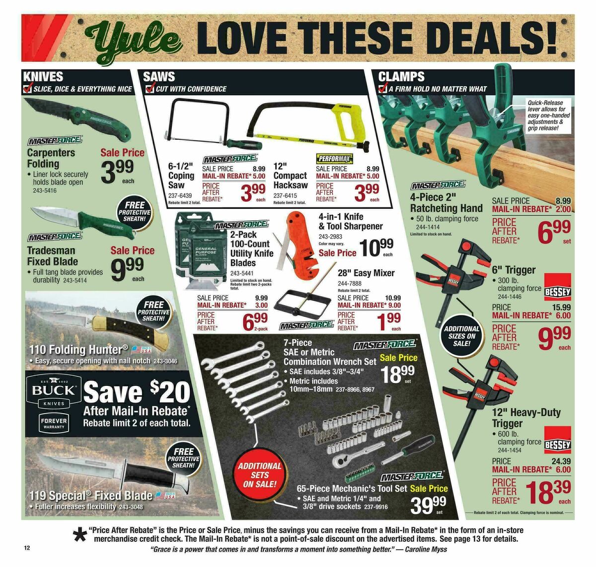 Menards Christmas Tool Sale Weekly Ad from November 29