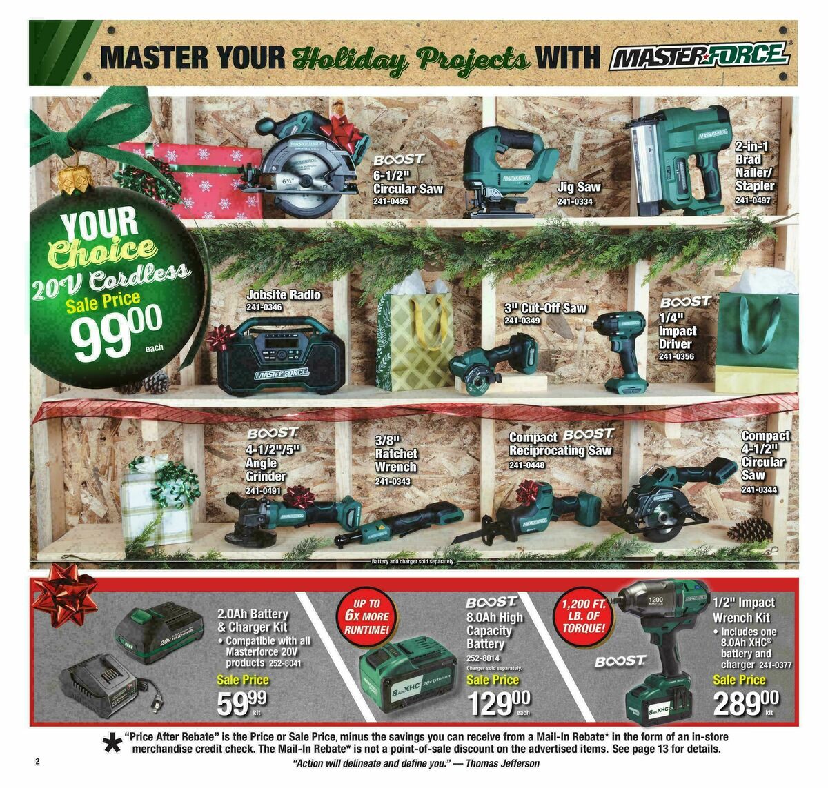 Menards Christmas Tool Sale Weekly Ad from November 29