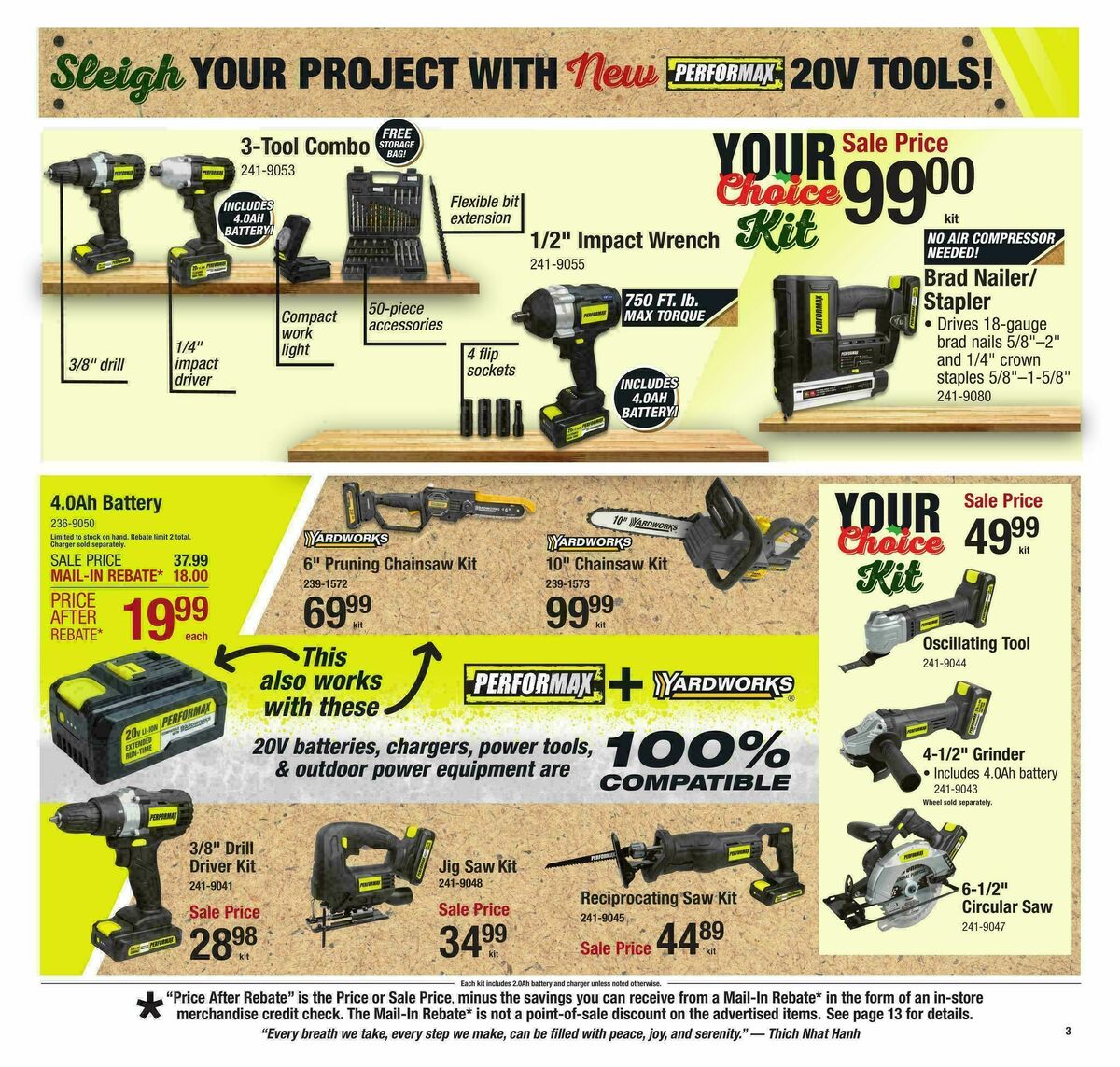 Menards Christmas Tool Sale Weekly Ad from November 29