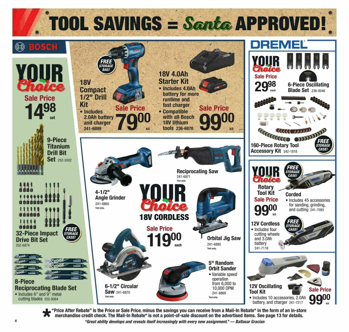 Menards Christmas Tool Sale Weekly Ad from November 29