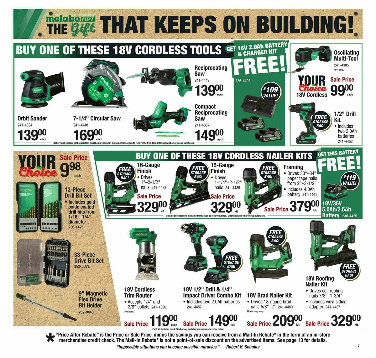 Menards Christmas Tool Sale Weekly Ad from November 29