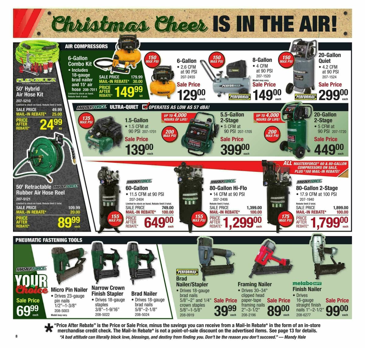 Menards Christmas Tool Sale Weekly Ad from November 29