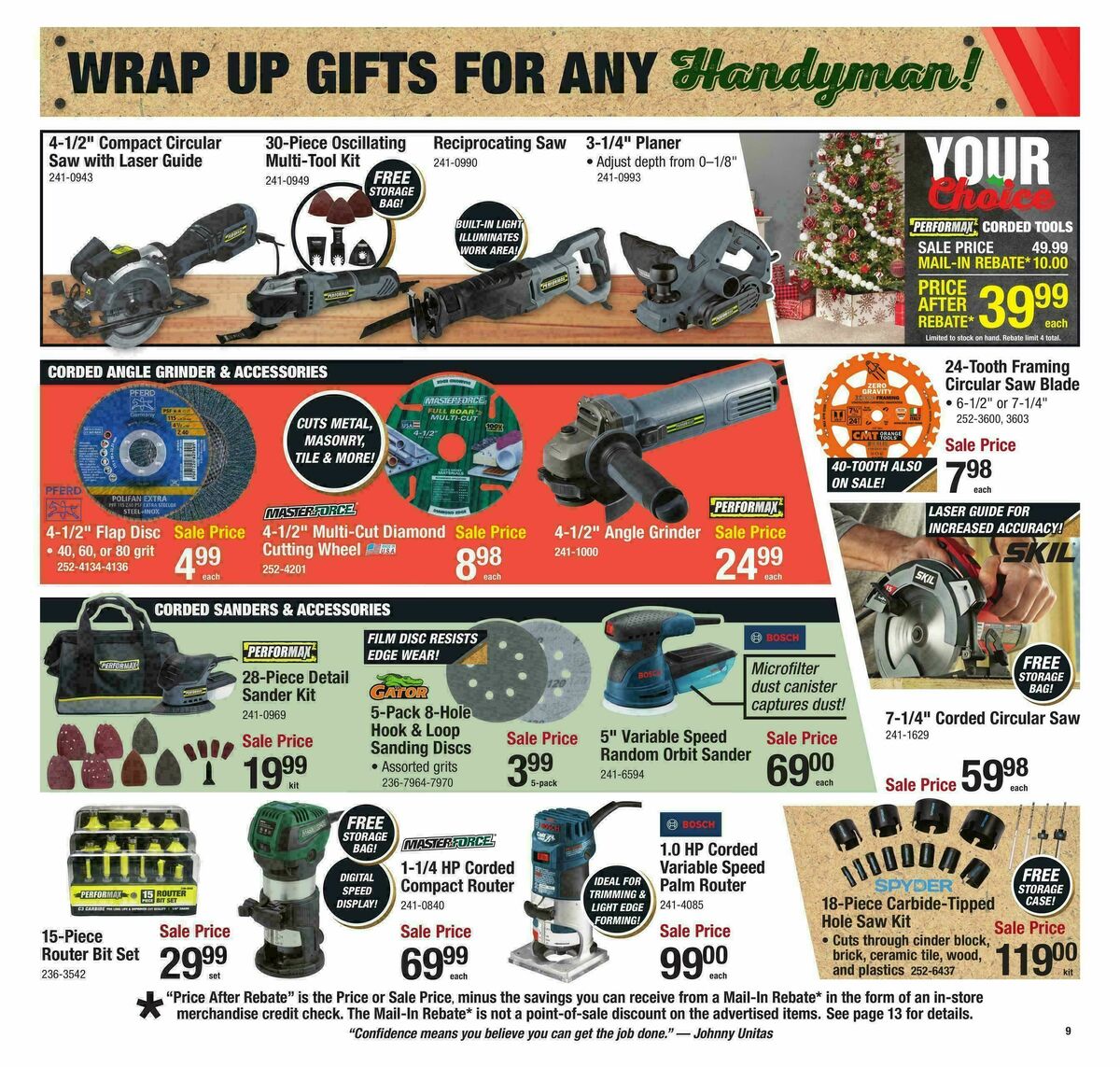 Menards Christmas Tool Sale Weekly Ad from November 29