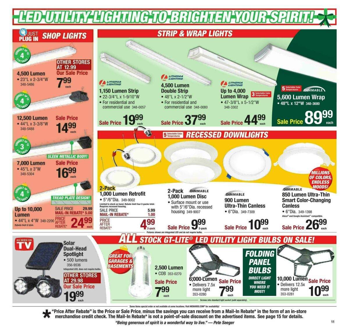 Menards Christmas Home & Gift Sale Weekly Ad from November 29