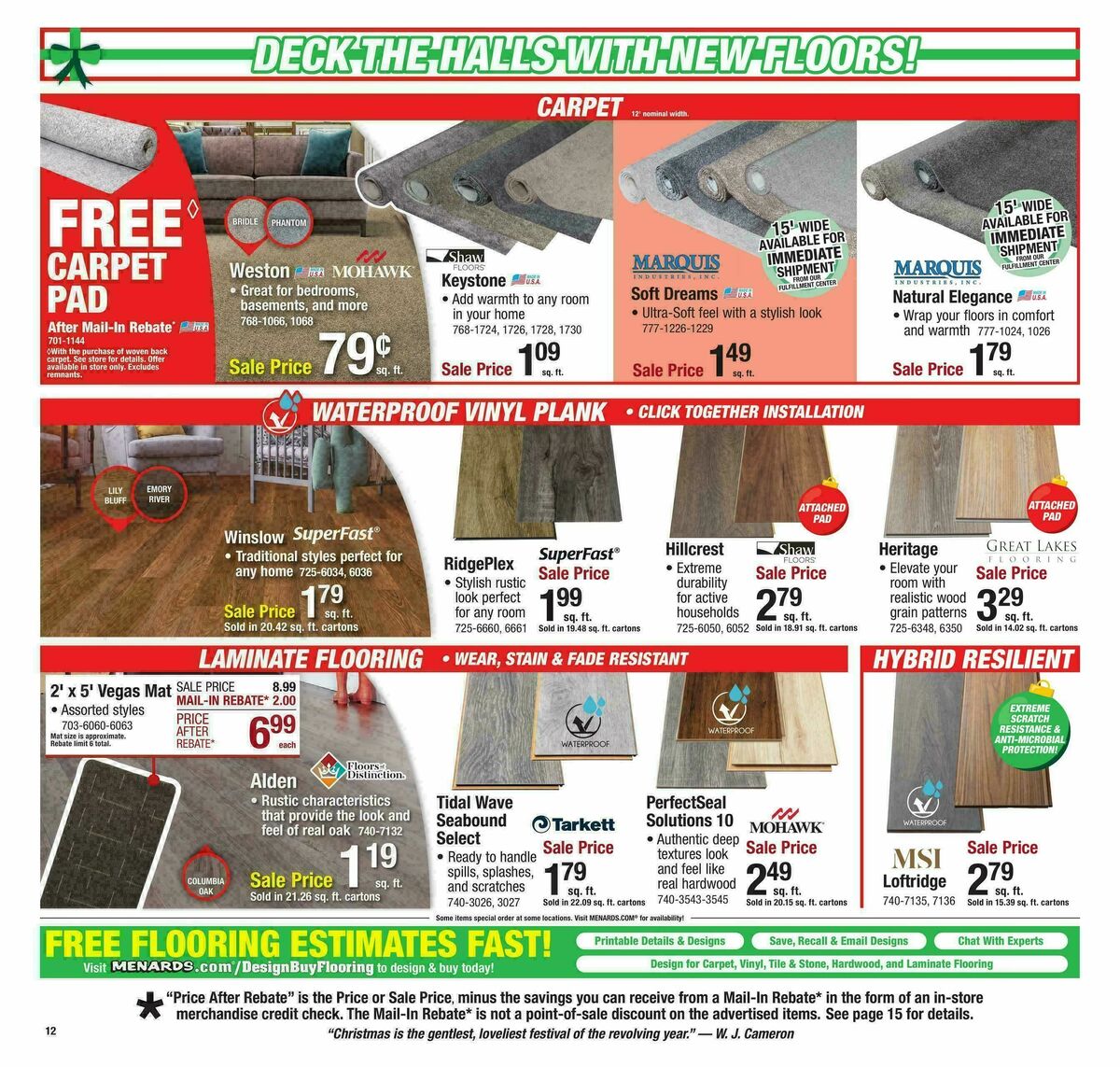 Menards Christmas Home & Gift Sale Weekly Ad from November 29