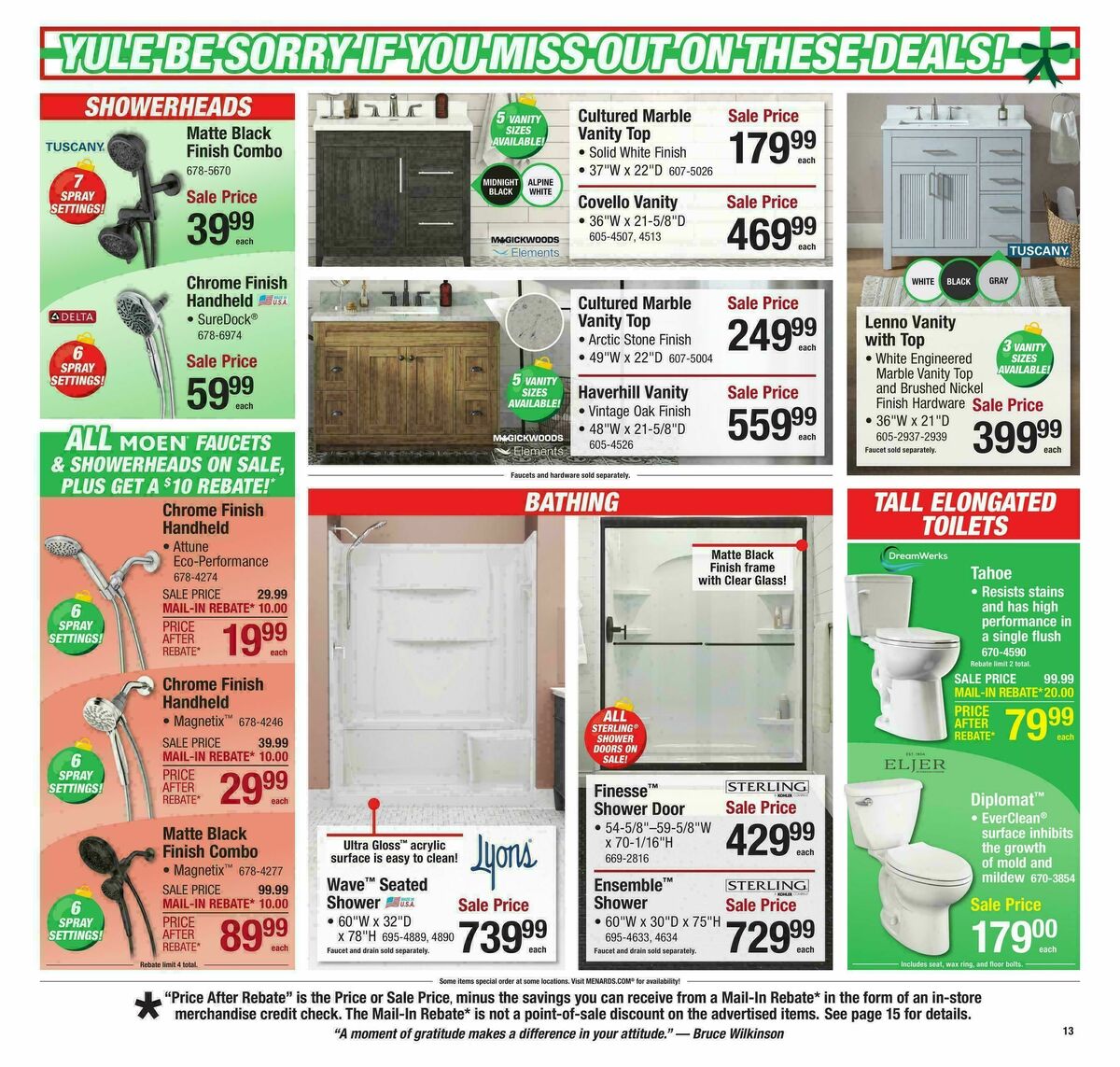 Menards Christmas Home & Gift Sale Weekly Ad from November 29