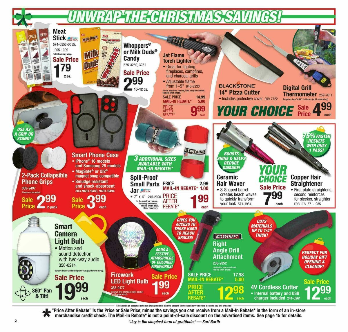 Menards Christmas Home & Gift Sale Weekly Ad from November 29