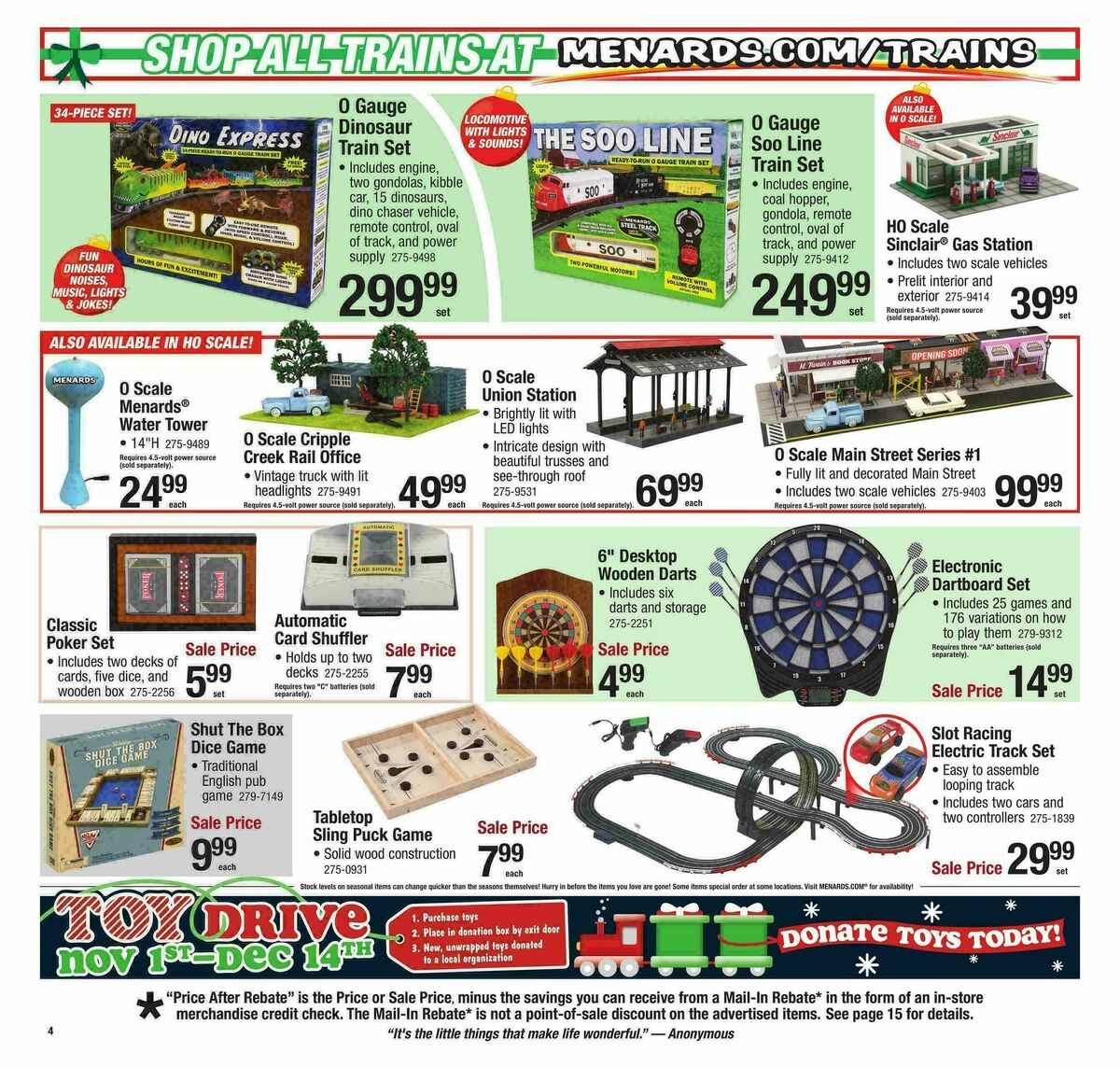 Menards Christmas Home & Gift Sale Weekly Ad from November 29