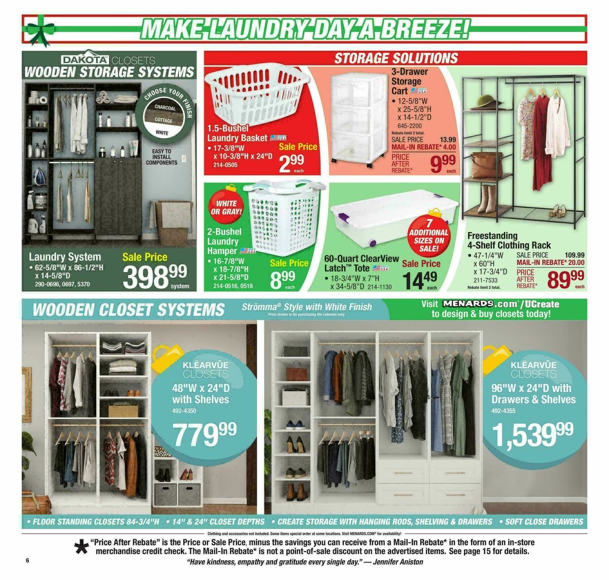 Menards Christmas Home & Gift Sale Weekly Ad from November 29