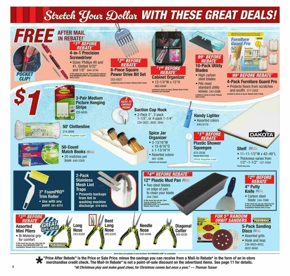 Menards Home for Christmas Sale Weekly Ad from December 3