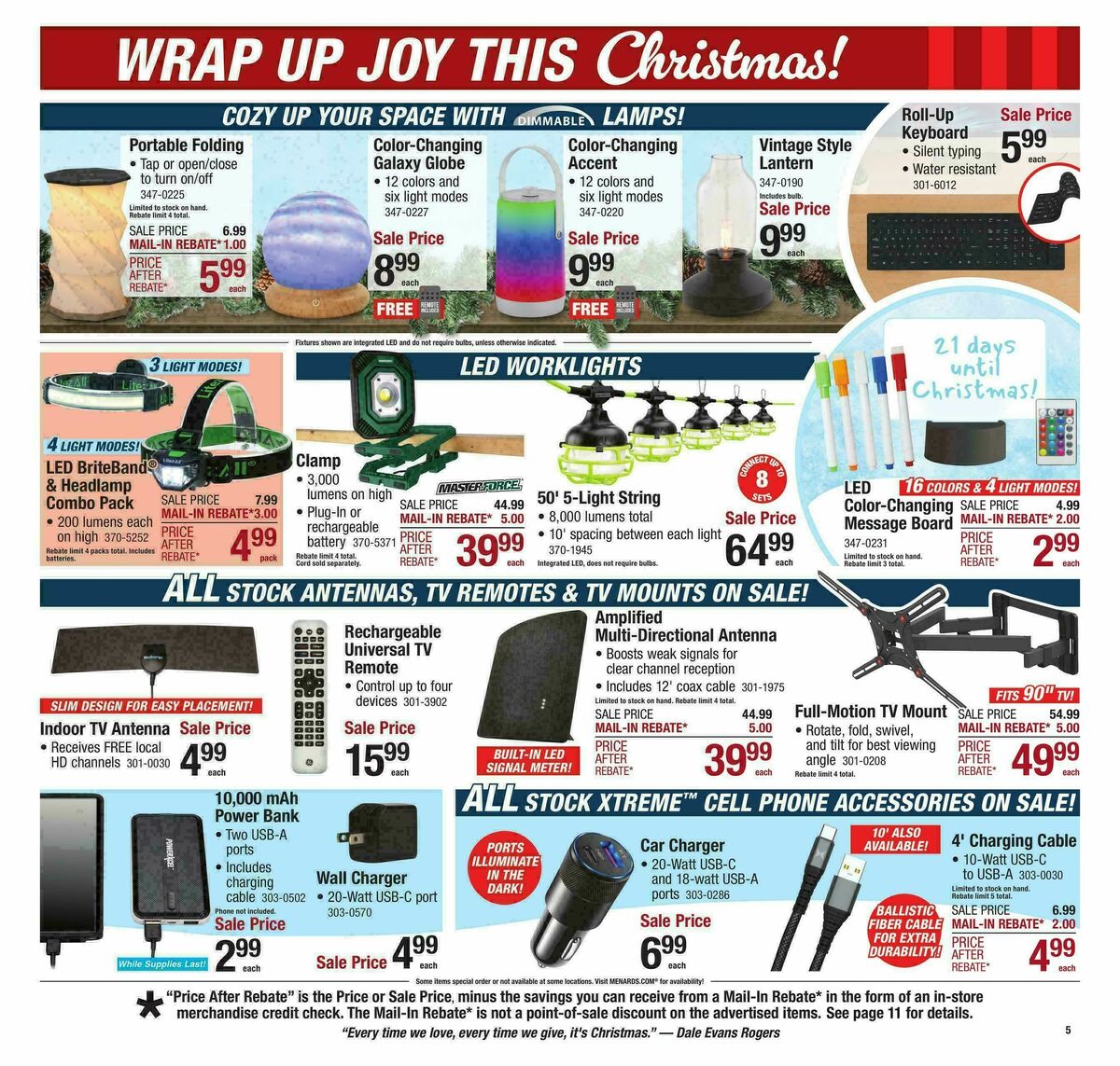 Menards Home for Christmas Sale Weekly Ad from December 3