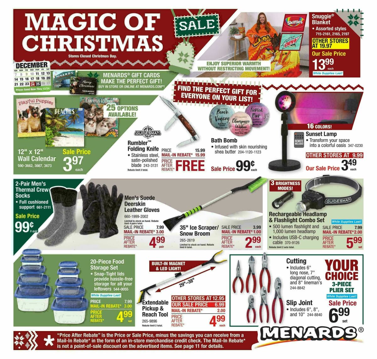 Menards Magic of Christmas Sale Weekly Ad from December 10