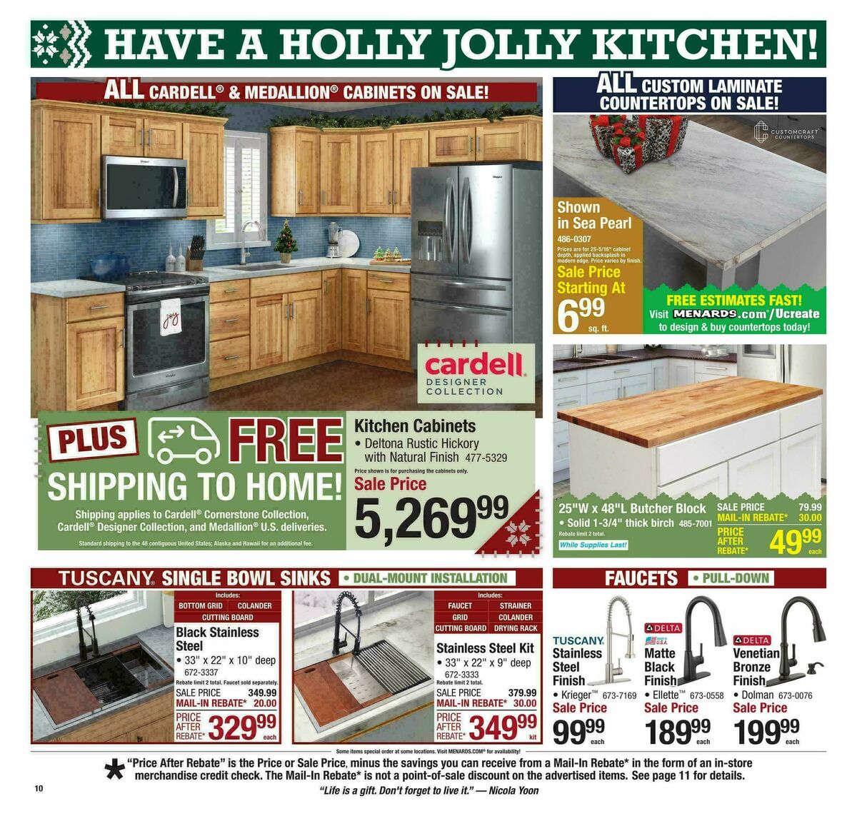 Menards Magic of Christmas Sale Weekly Ad from December 10