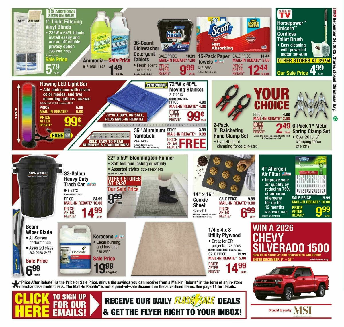 Menards Magic of Christmas Sale Weekly Ad from December 10