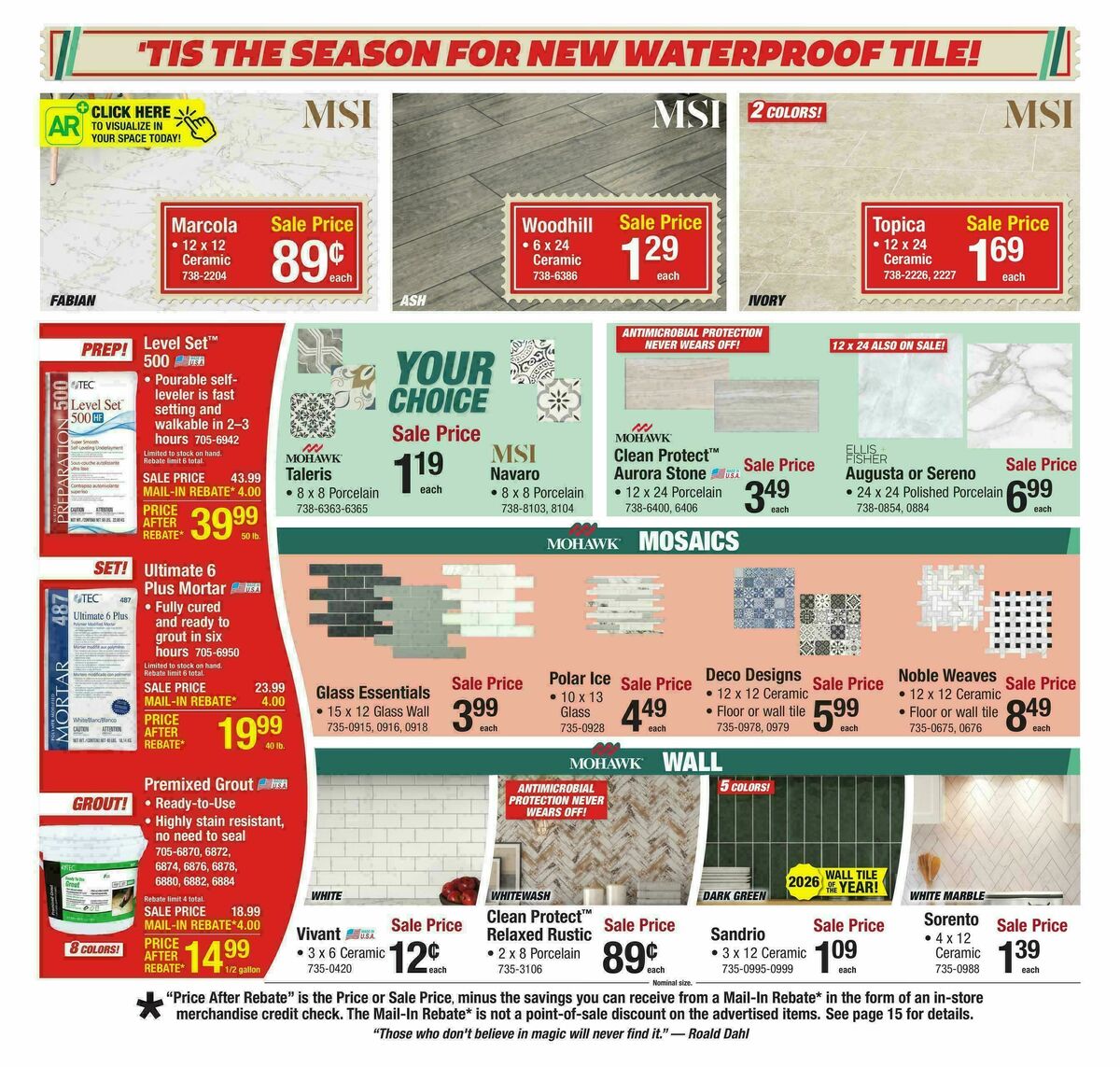 Menards Last Minute Christmas Gifts & Projects Sale Weekly Ad from December 17