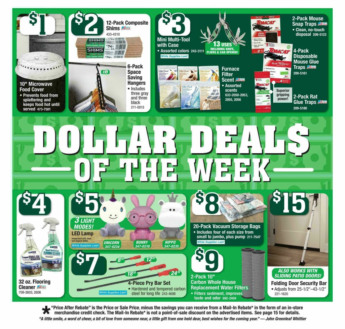 Menards Last Minute Christmas Gifts & Projects Sale Weekly Ad from December 17