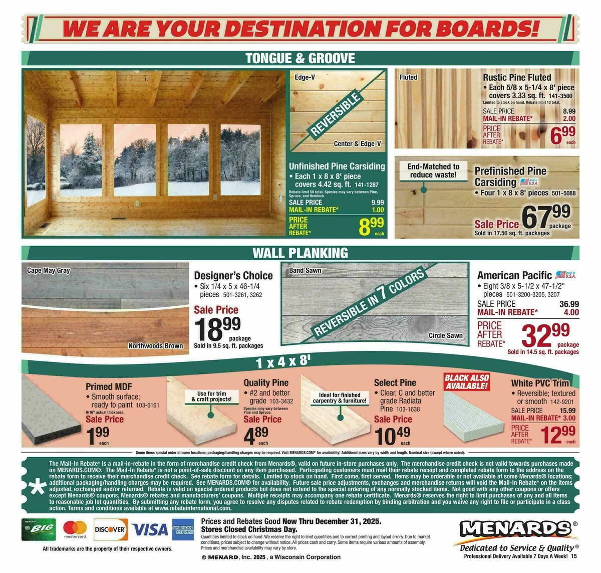 Menards Last Minute Christmas Gifts & Projects Sale Weekly Ad from December 17