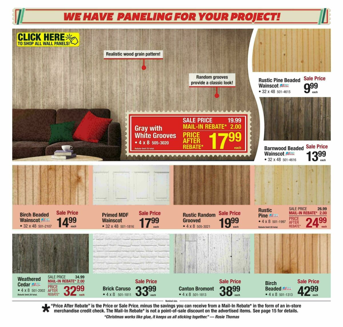 Menards Last Minute Christmas Gifts & Projects Sale Weekly Ad from December 17