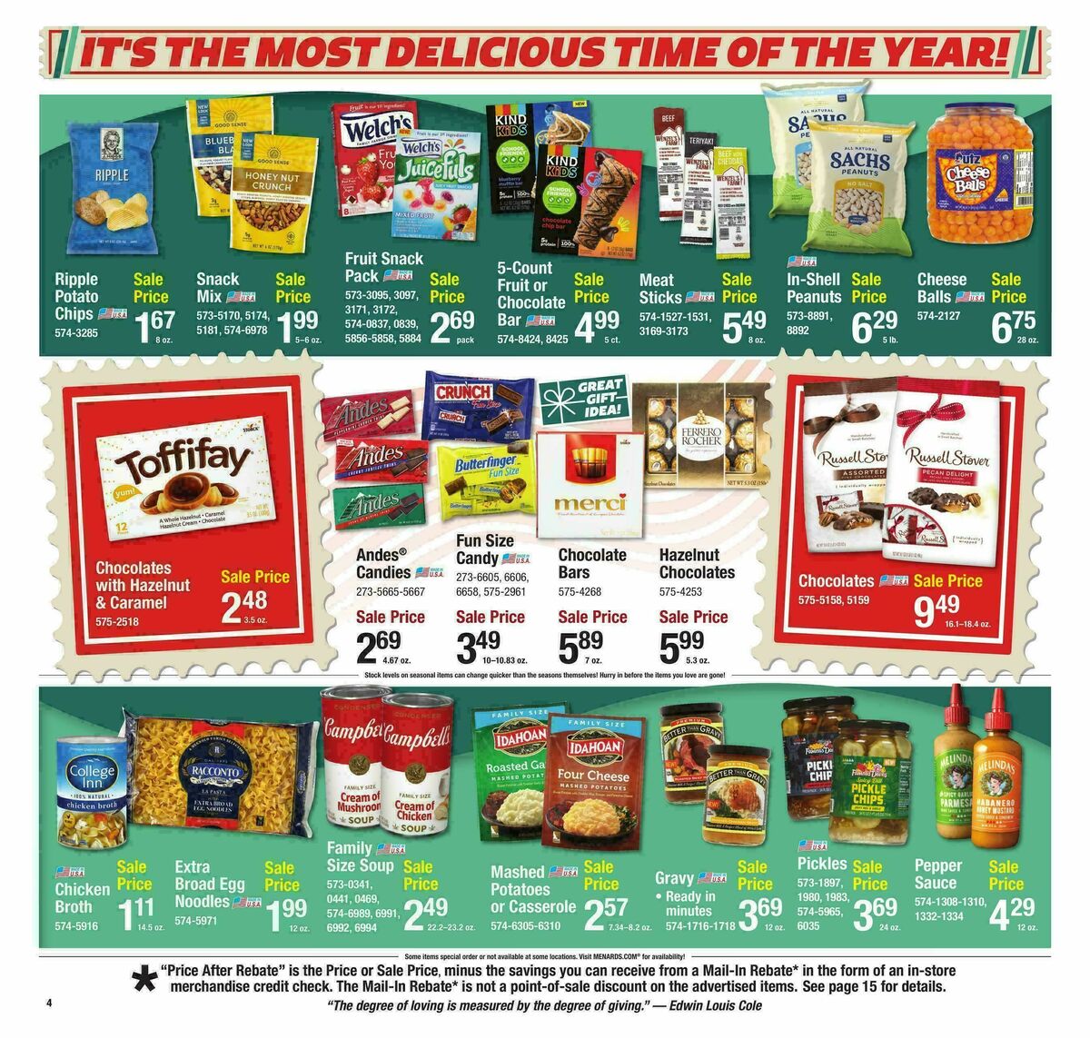 Menards Last Minute Christmas Gifts & Projects Sale Weekly Ad from December 17