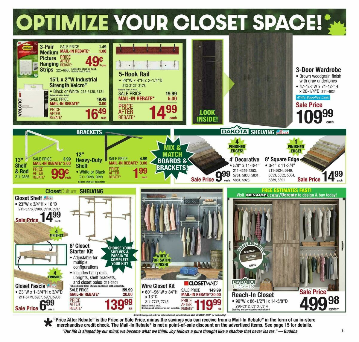 Menards Weekly Ad from December 31