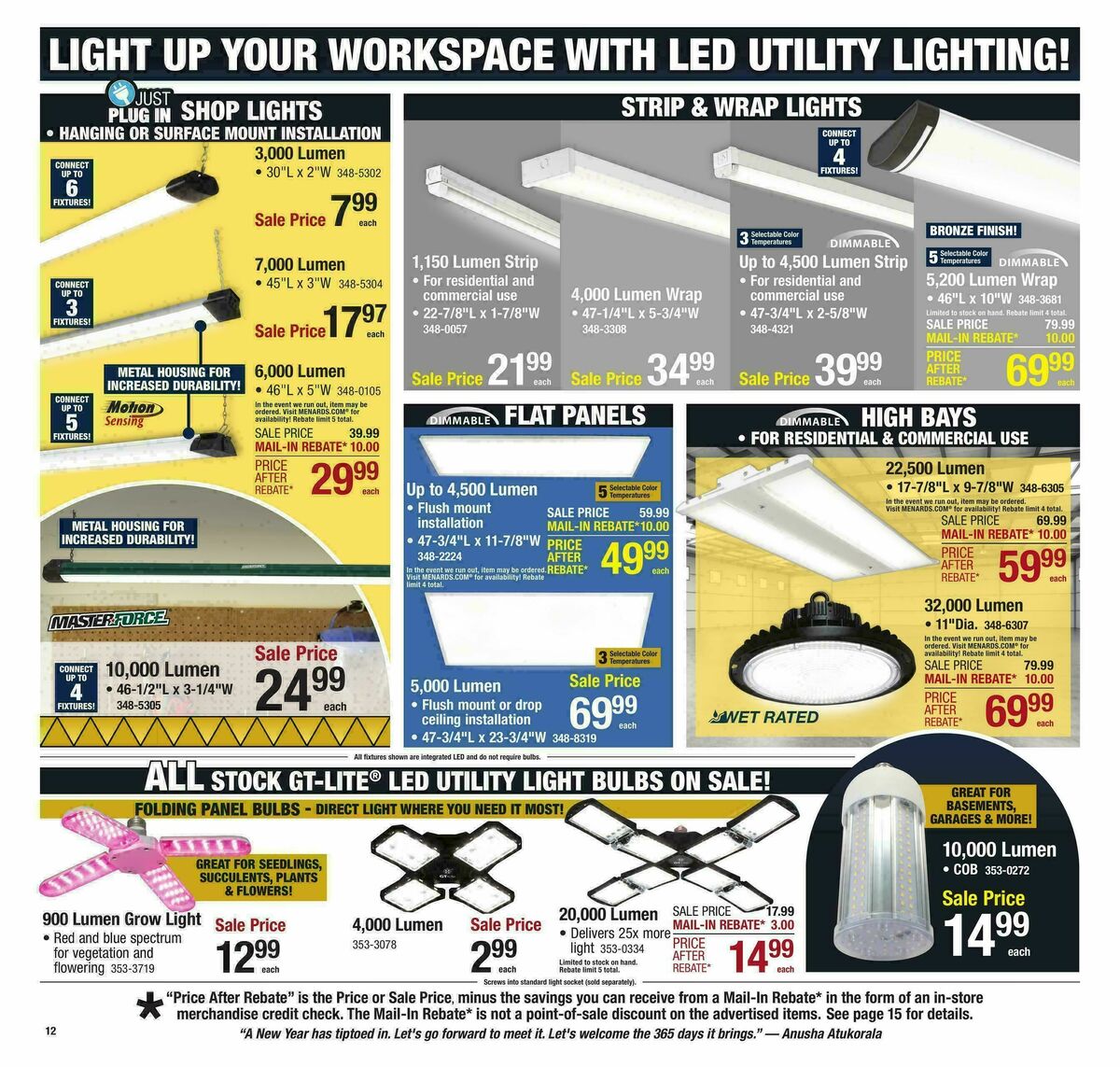 Menards Weekly Ad from December 31