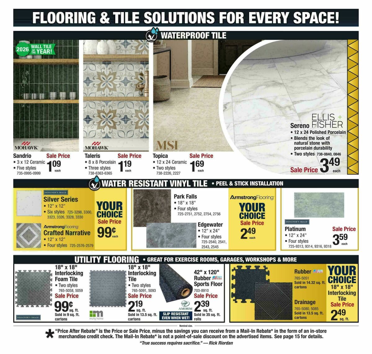 Menards Weekly Ad from December 31