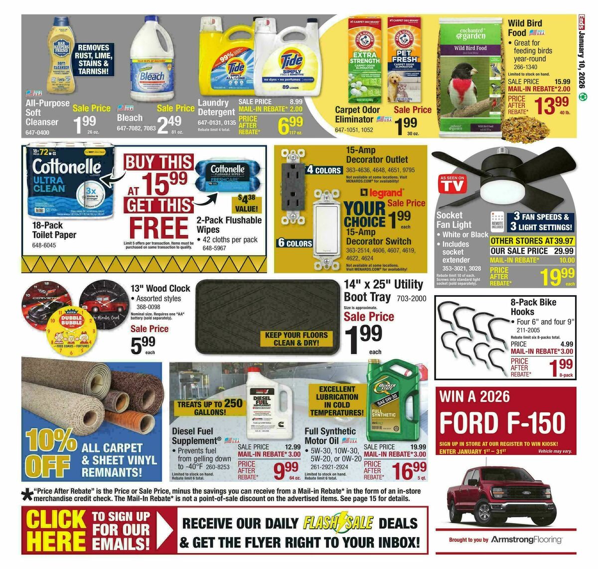 Menards Weekly Ad from December 31
