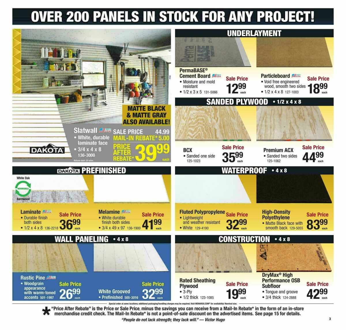 Menards Weekly Ad from December 31