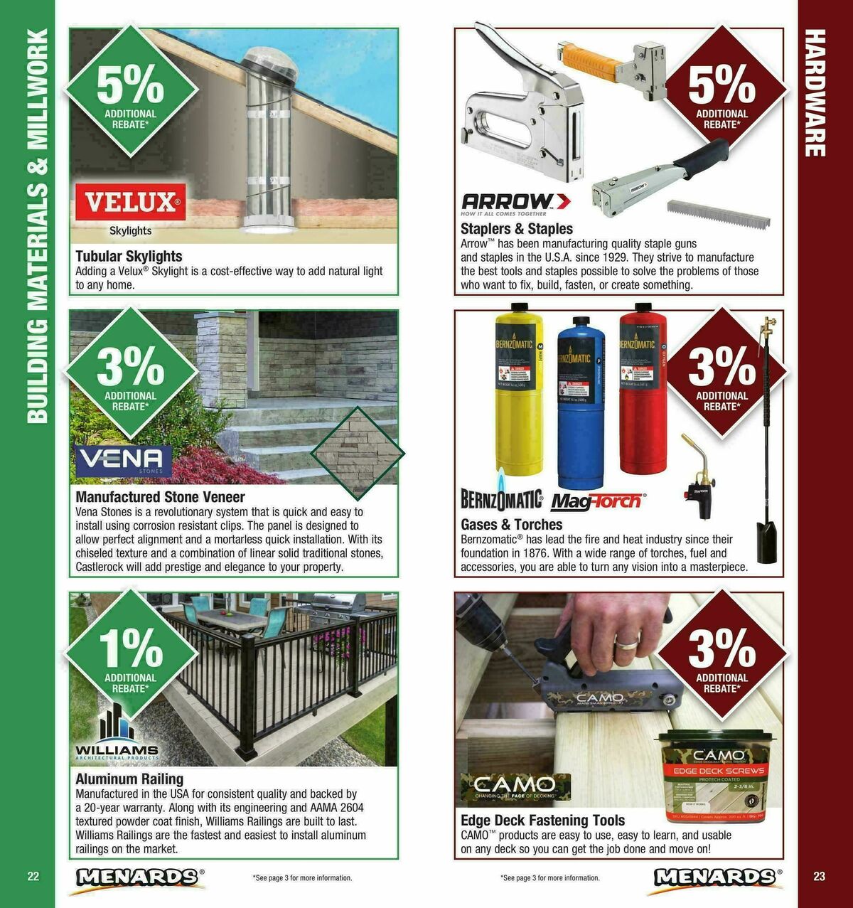 Menards Contractor Card Brochure Weekly Ad from January 1