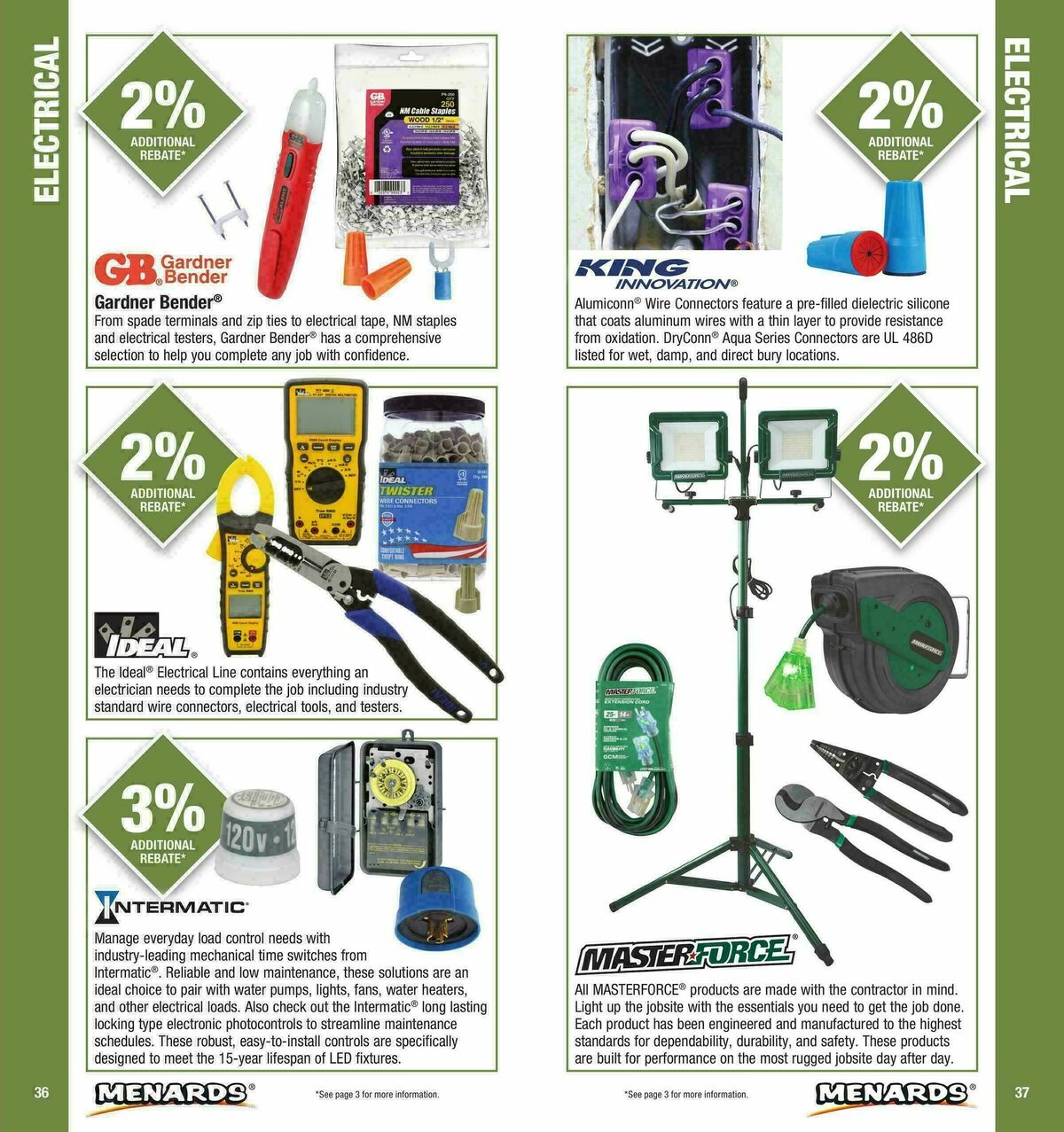Menards Contractor Card Brochure Weekly Ad from January 1