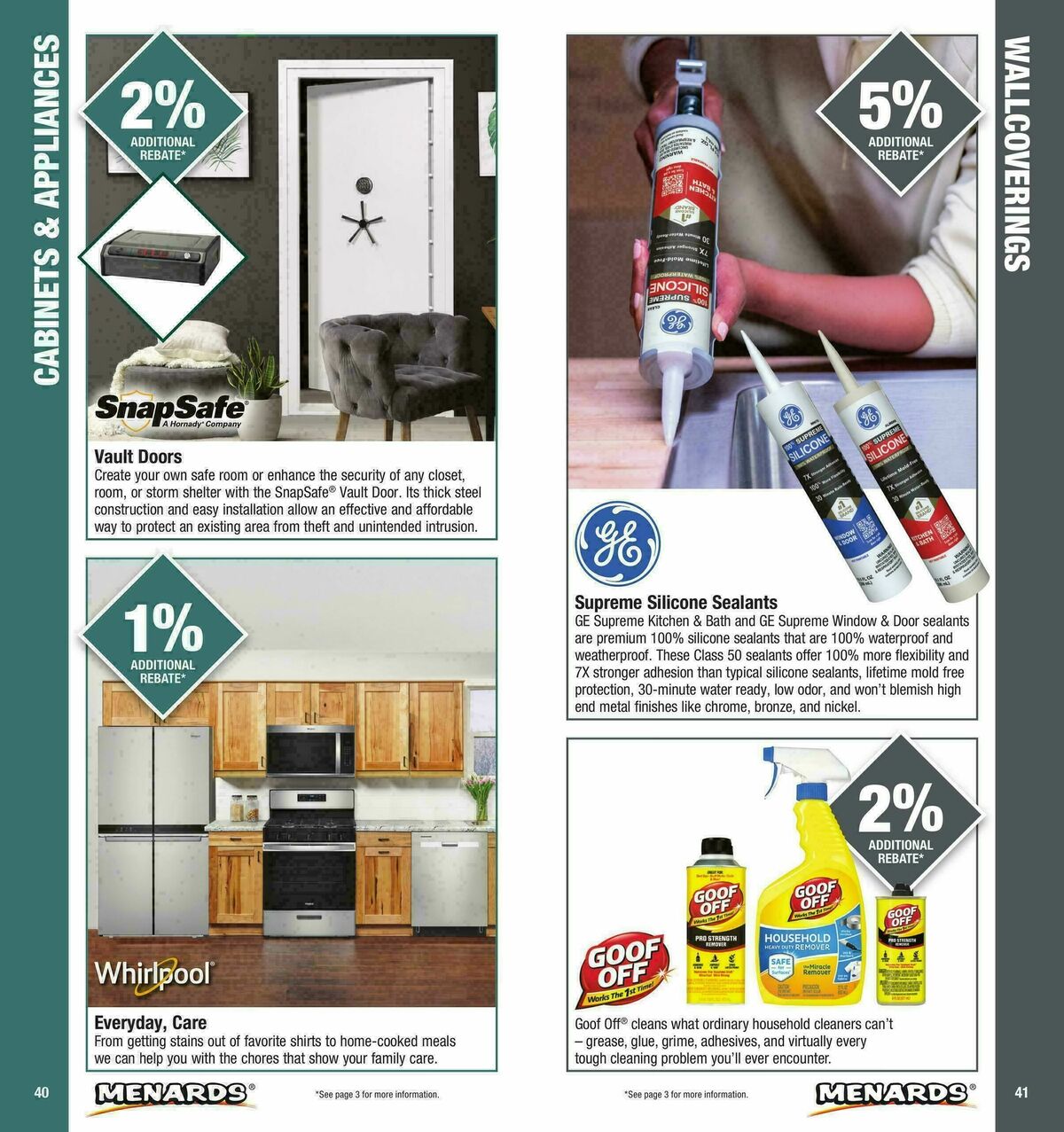 Menards Contractor Card Brochure Weekly Ad from January 1
