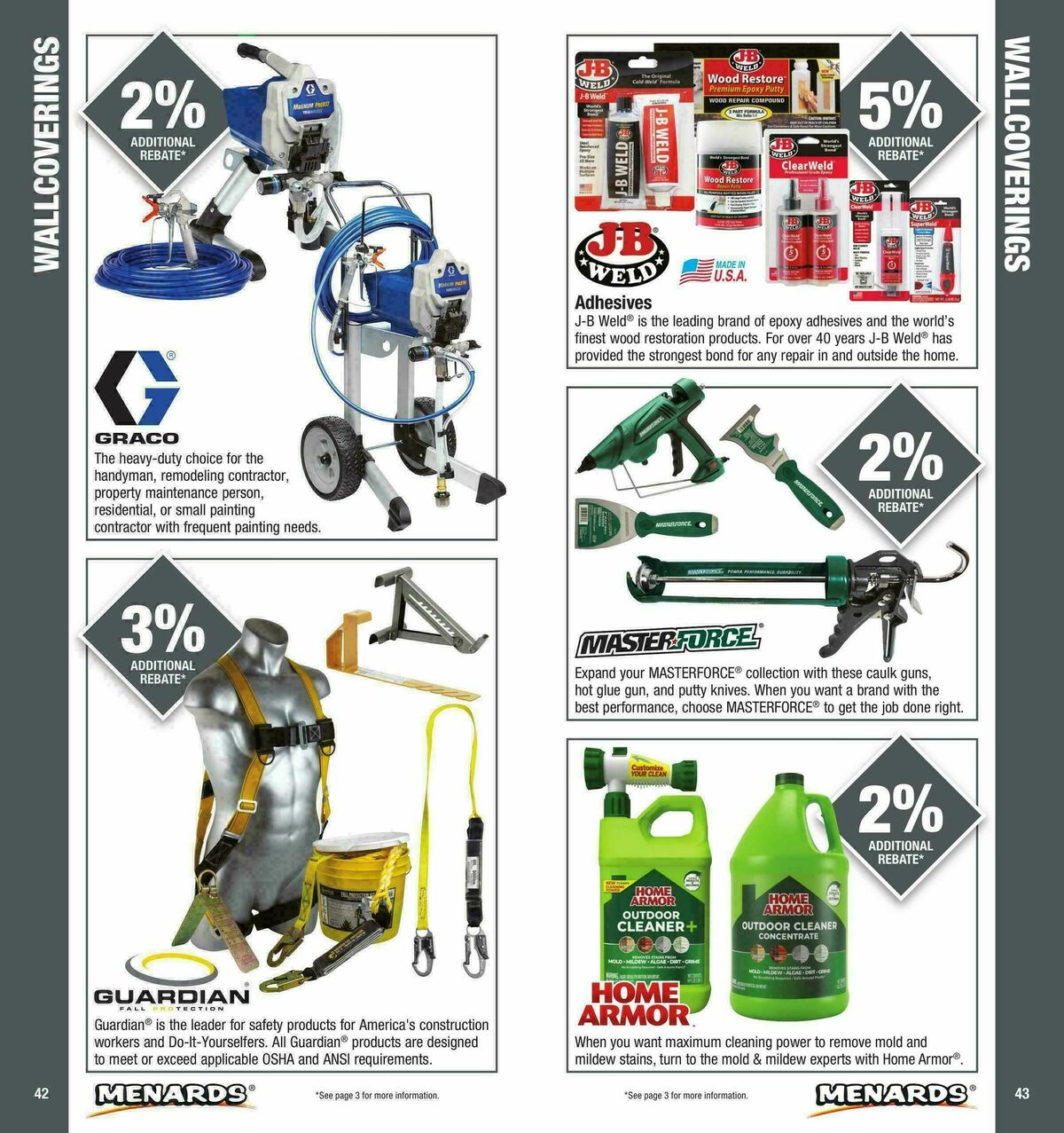 Menards Contractor Card Brochure Weekly Ad from January 1