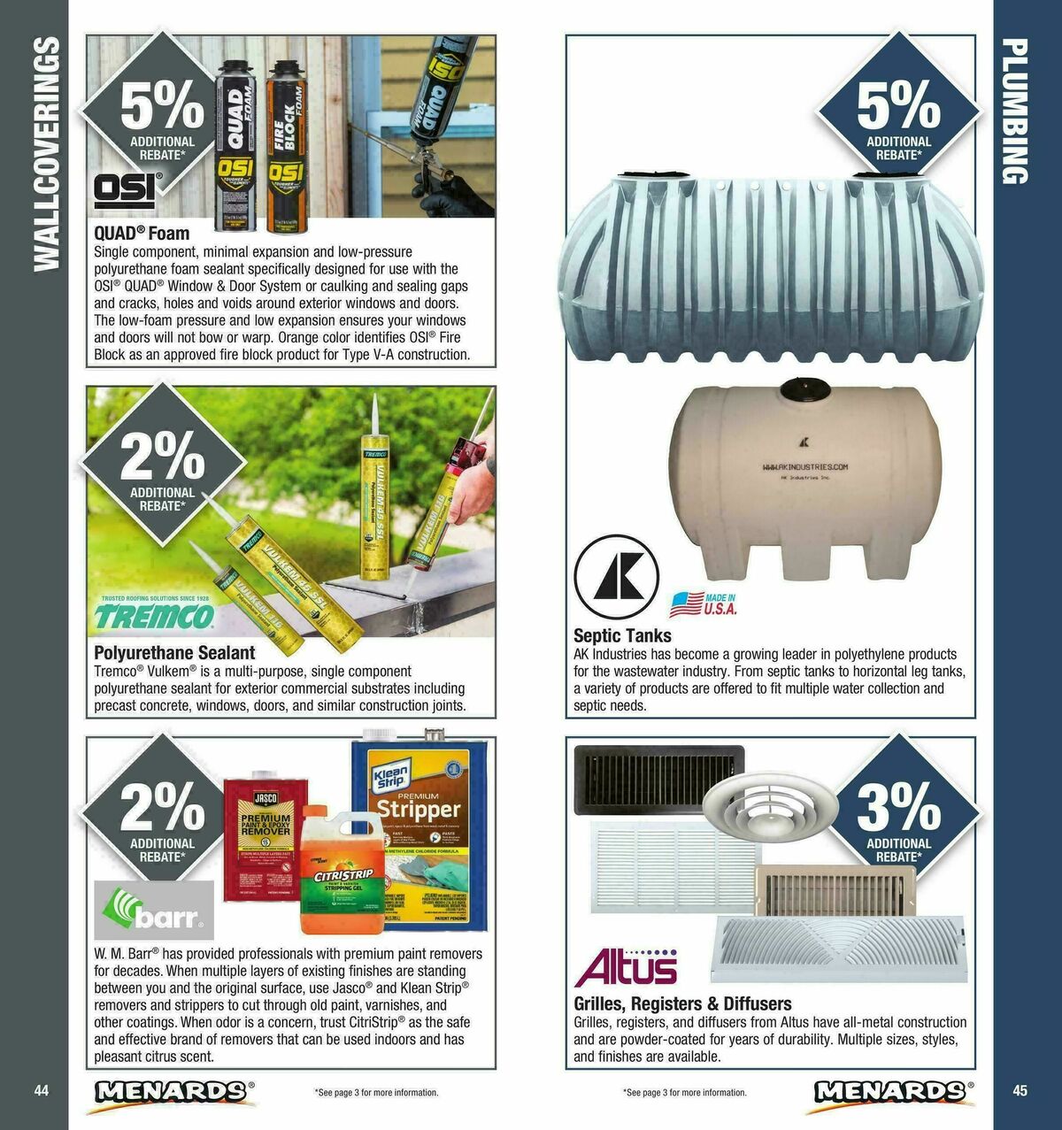 Menards Contractor Card Brochure Weekly Ad from January 1