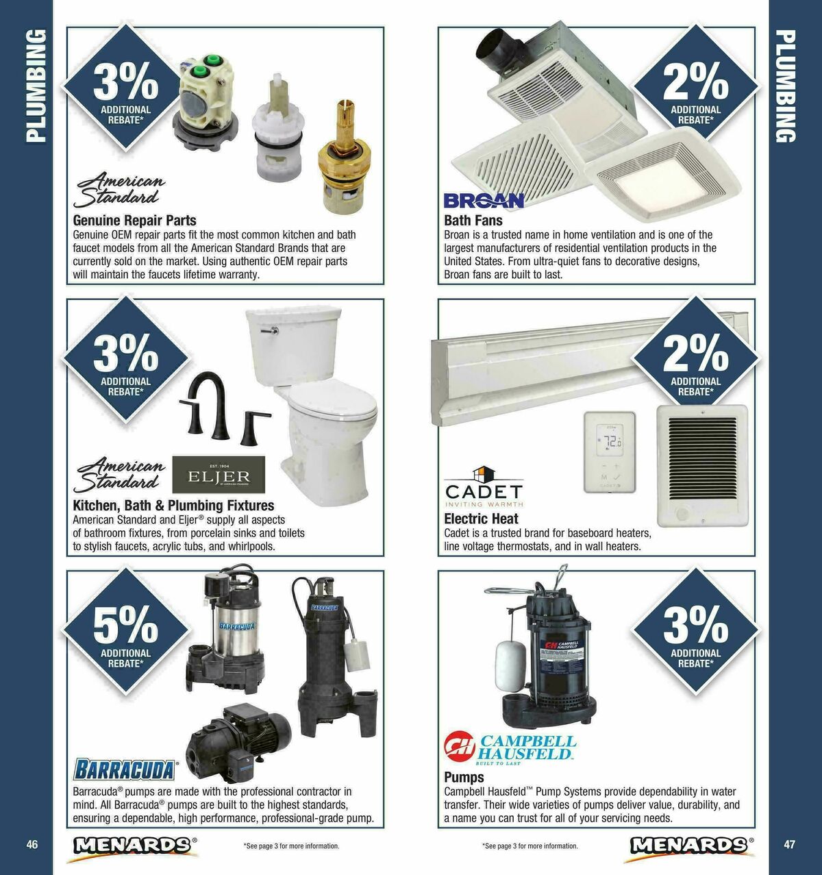 Menards Contractor Card Brochure Weekly Ad from January 1