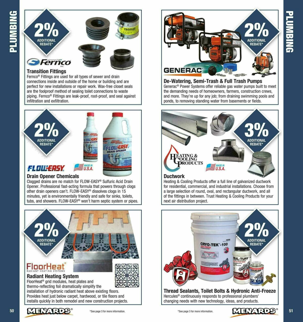 Menards Contractor Card Brochure Weekly Ad from January 1