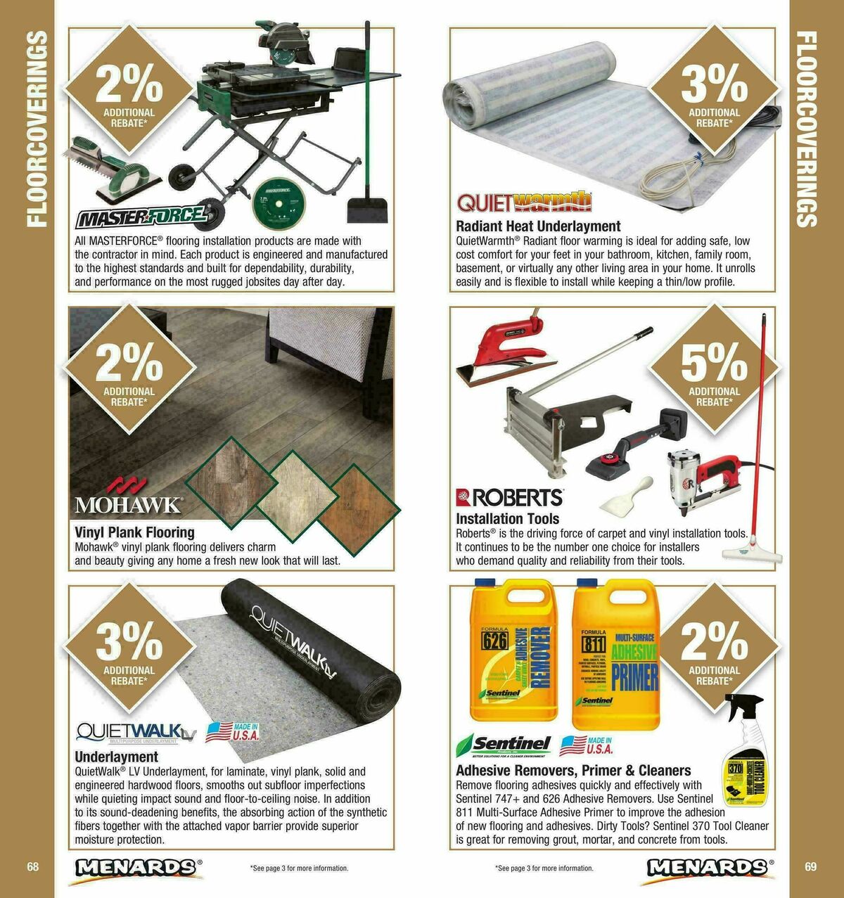 Menards Contractor Card Brochure Weekly Ad from January 1