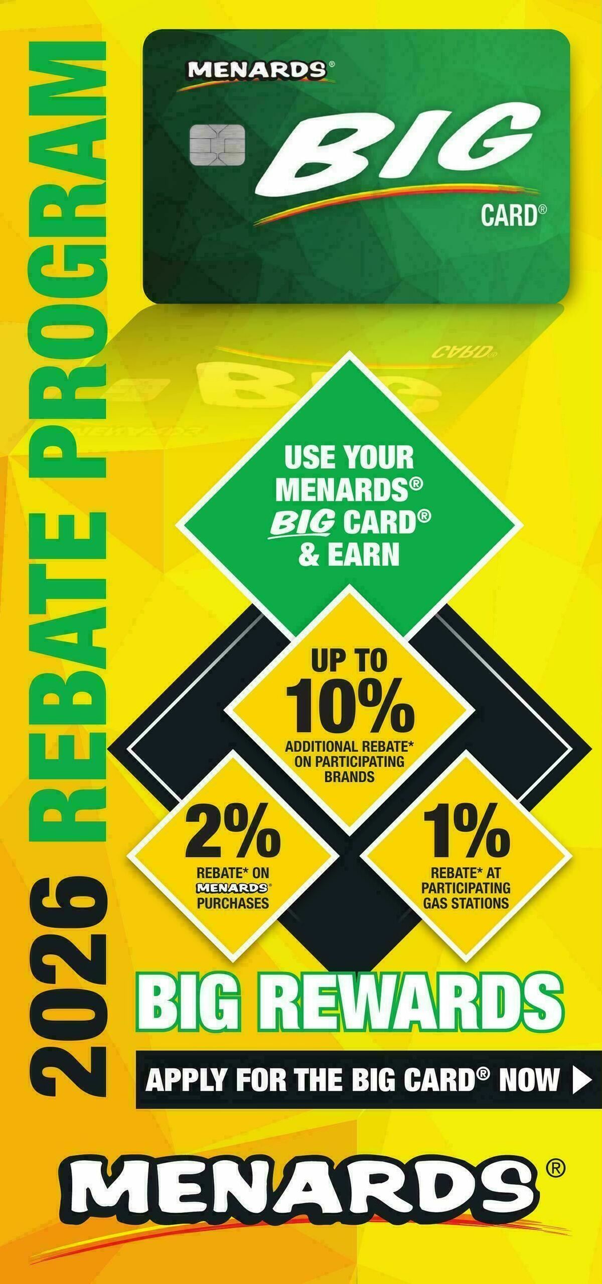 Menards Big Card Rebate Brochure Weekly Ad from January 1