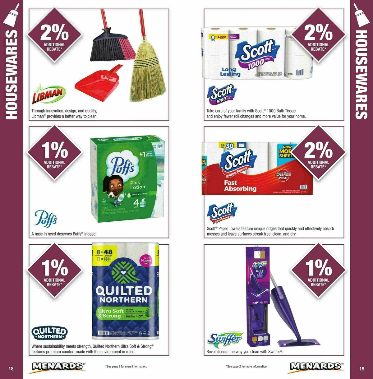 Menards Big Card Rebate Brochure Weekly Ad from January 1