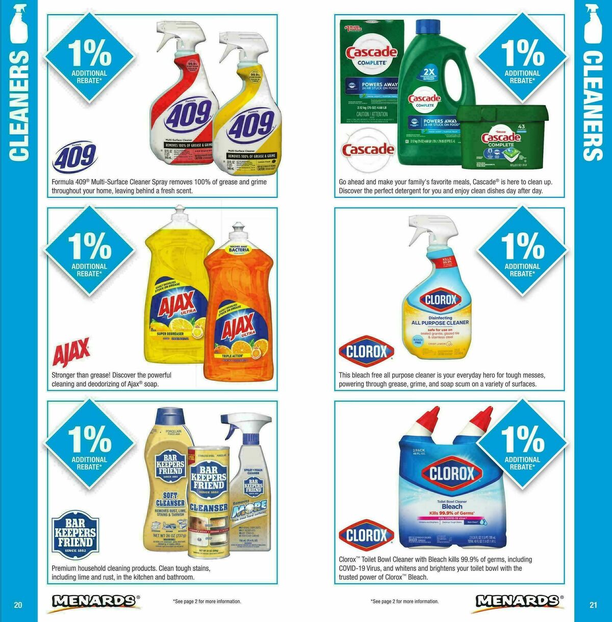 Menards Big Card Rebate Brochure Weekly Ad from January 1